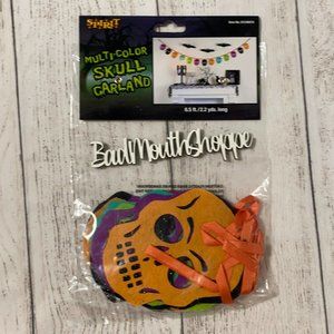 *Spirit Halloween Sugar Skull Day of the Dead Felt Garland